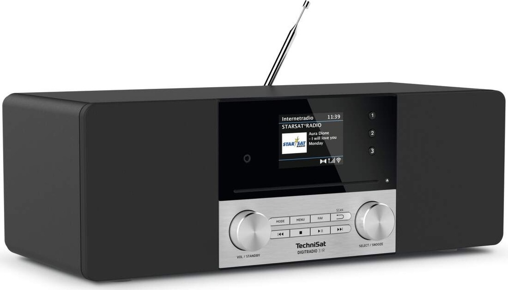 Internetový rádioprijímač s DAB+ Technisat DIGITRADIO 3 IR čierny/strieborný Internetový rádioprijímač s DAB+ Technisat DIGITRADIO 3 IR čierny/strieborný
