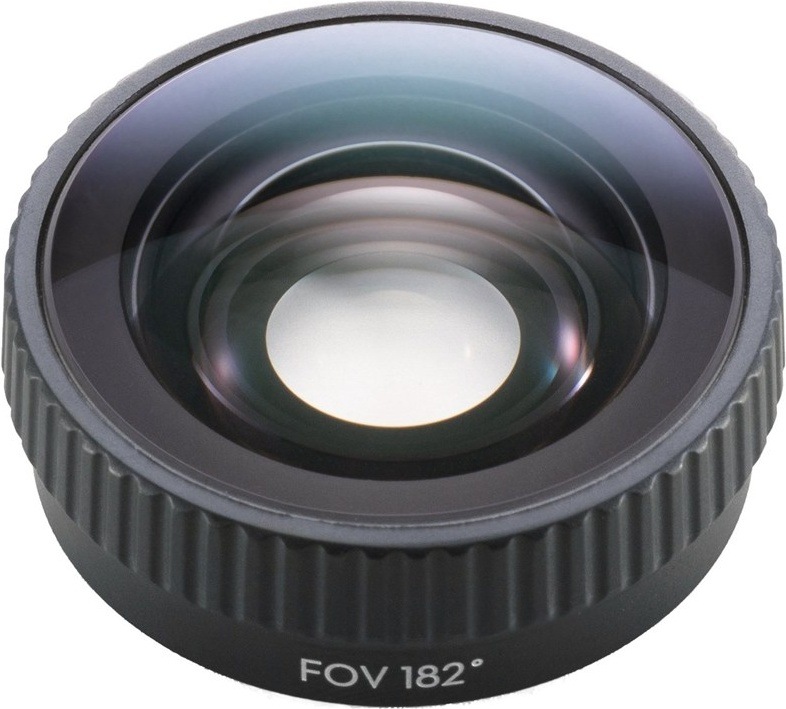 Objektív DJI Osmo Action 6 FOV Boost Lens čierny Detail objektívu Osmo Action 6 FOV Boost Lens