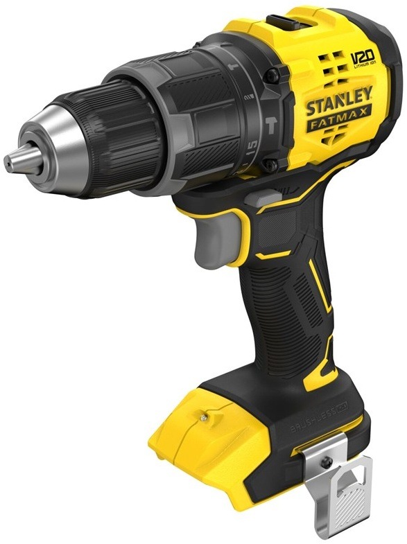 Aku príklepová vŕtačka Stanley FatMax V20 SFMCD716 s bezkefovým motorom bez batérie.