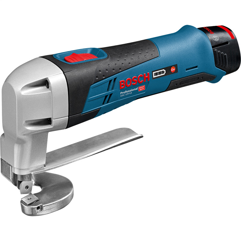 Nožnice na plech Bosch Professional s batériou.