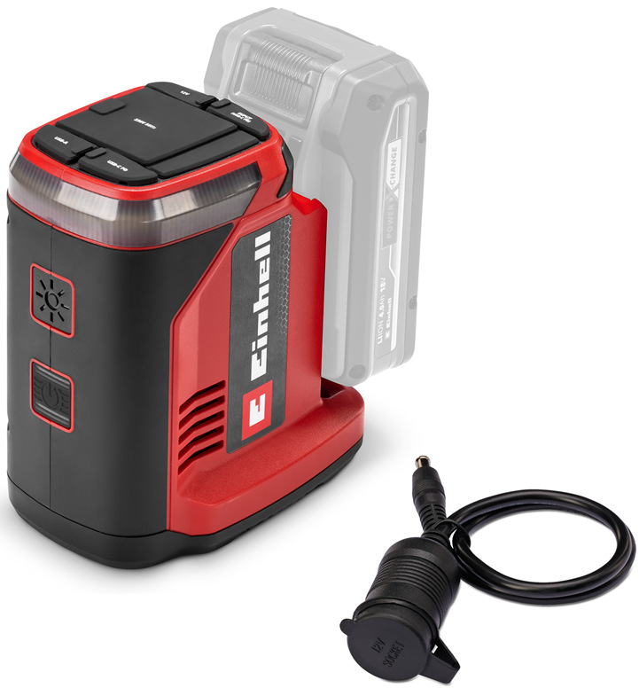 Napájací adaptér Einhell Expert TE-ES 18/150/1 Li-C-Solo je dodávaná bez batérie