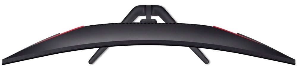Herný monitor Acer Nitro ED340CUR J0bmiipx čierny Pohľad zhora na zakrivenie herného monitora Acer Nitro ED340CUR J0bmiipx