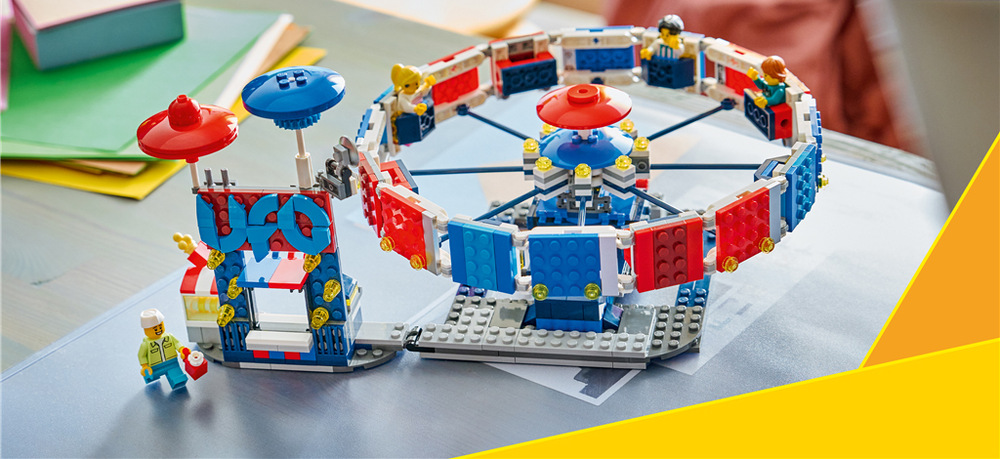 Stavebnica LEGO® Creator 3 v 1 31389 Kultovní ruské kolo Deti od ôsmich rokov môžu atrakcie vystaviť, prestavovať a pri stavaní využiť aplikáciu LEGO Builder.
