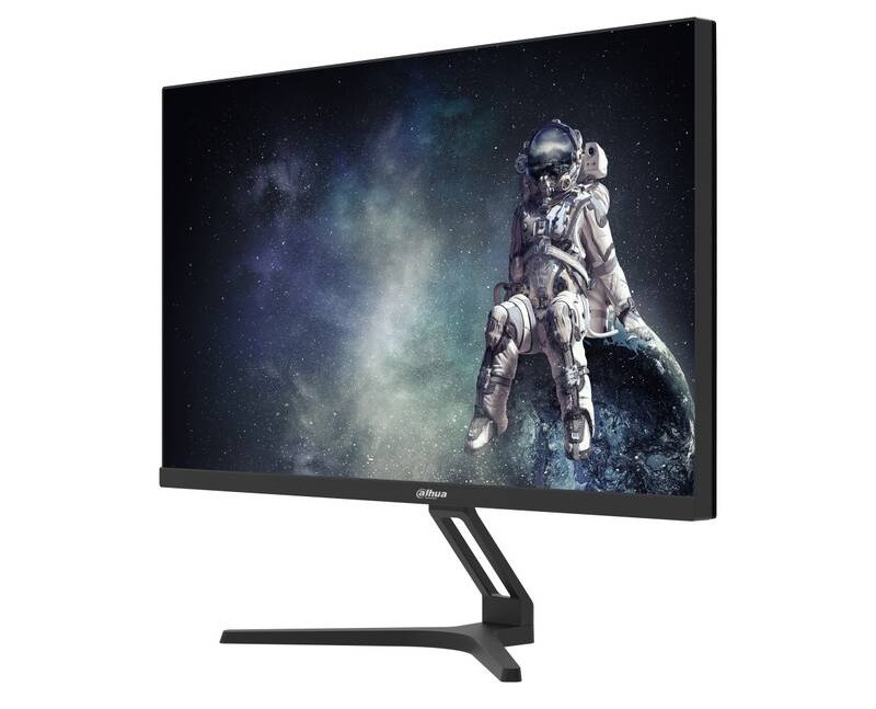 Herný monitor Dahua LM27-E331Y čierny Monitor Dahua a bočný pohľad naň.