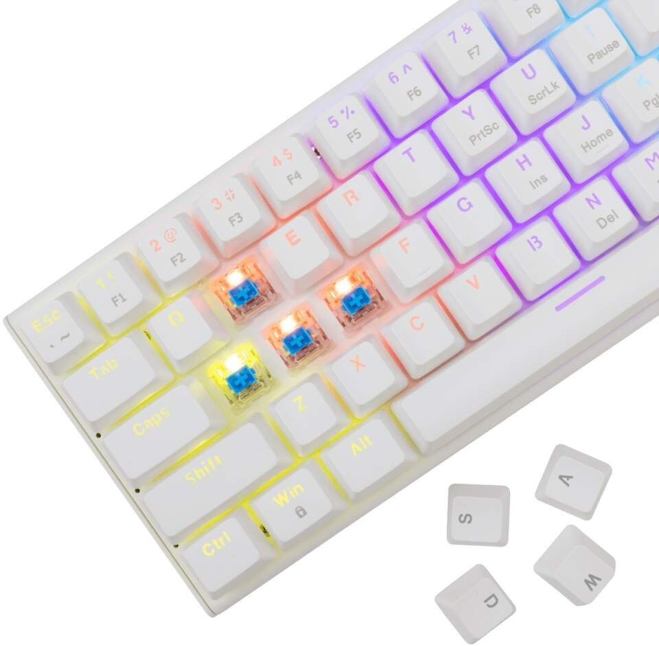 Klávesnica White Shark WAKIZASHI 2, Blue Switch, US layout biela Klávesnica White Shark WAKIZASHI 2, Blue Switch, US layout biela