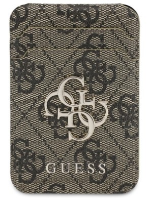 Peňaženka Guess 4G Metal Logo MagSafe Cardslot hnedá