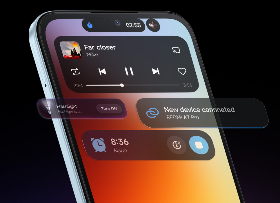 Mobilný telefón Xiaomi Redmi A7 Pro 4 GB / 64 GB zelený Xiaomi Redmi A7 Pro ponúka aj HyperIsland