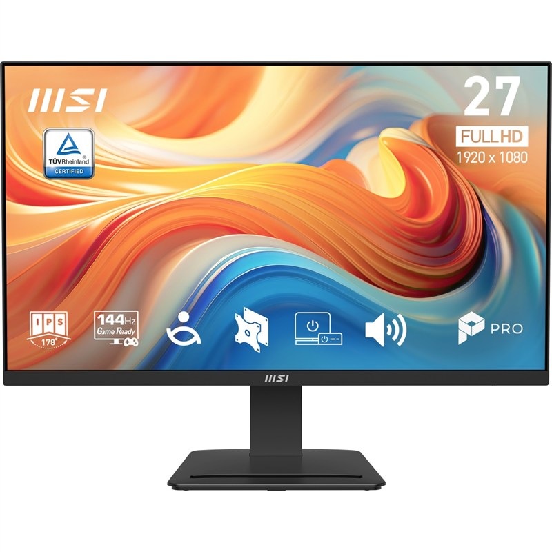 Monitor MSI Pro MP273 E14A 27", LED podsvietenie, IPS panel, 1ms, 1500: 1, 250cd/m2, 1920 × 1080 Full HD, - čierny