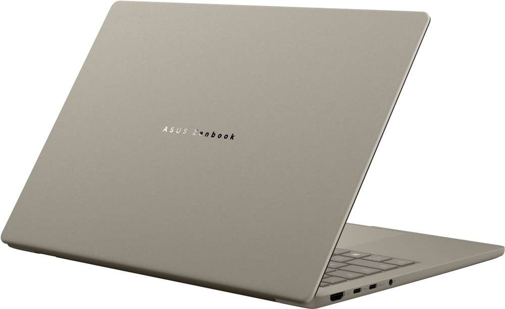 Pohľad zozadu na na otvorený Zenbook A14