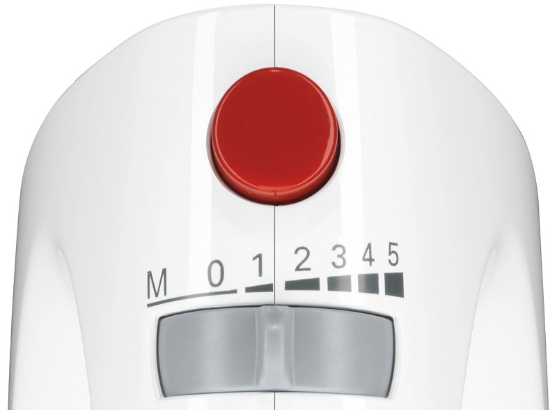 Ručný šľahač Bosch MFQ 3540 sivý/biely Výměna příslušenství jedním tlačítkem u šlehacího mixéru Bosch