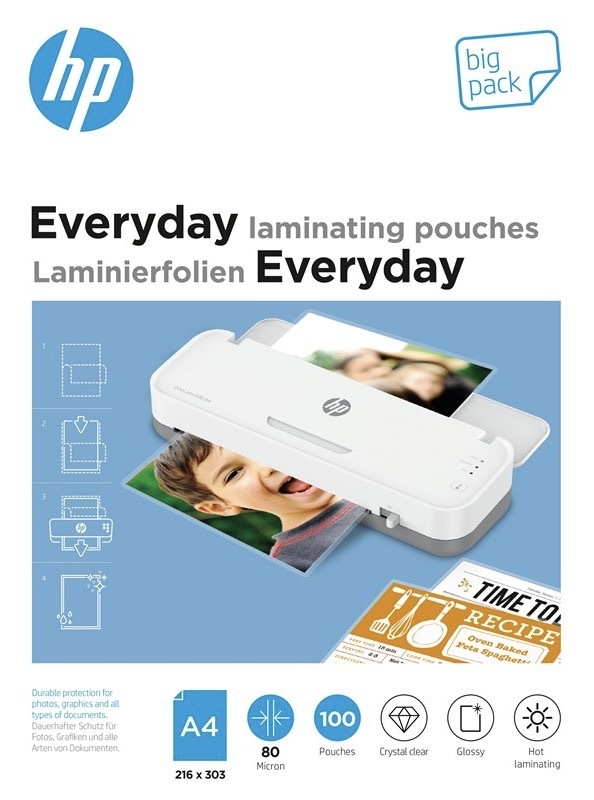 Laminovacia fólia HP s hrúbkou 80 mikrónov, 100 ks v balení