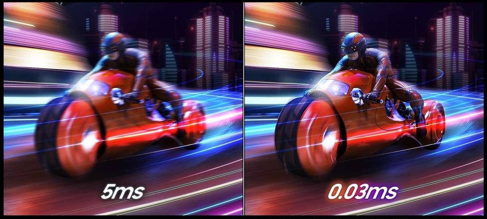 Herný monitor Samsung Odyssey G7 (G73SH) čierny Samsung Odyssey G7 (G73SH) exceluje odozvou 0,03 ms