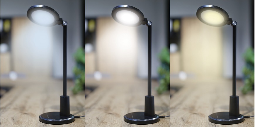 Stolná lampa EMOS WESLEY čierna Stolní LED lampička EMOS WESLEY - černá