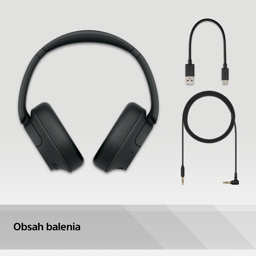 Slúchadlá Sony WH-CH720N čierna Slúchadlá SONY WH-CH720N, čierna, obsah balenia