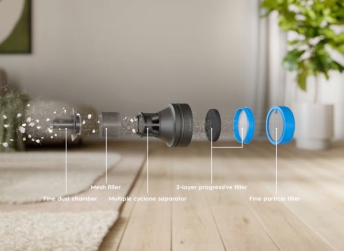 Tyčový vysávač Electrolux 800 Ultimate EP82UB25UG sivý „“