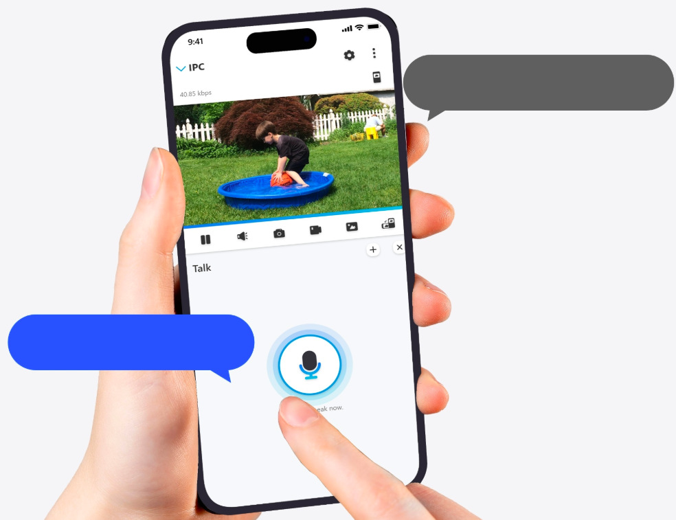 Mobilná aplikácia umožňuje obojsmernú komunikáciu cez kameru Reolink Floodlight Series F751W