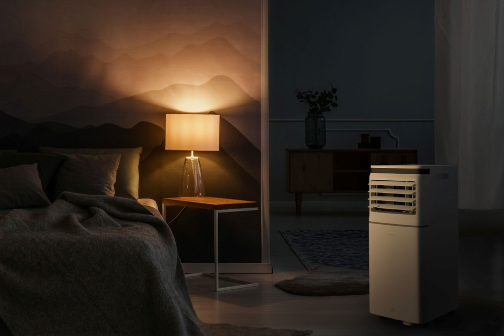 Mobilná klimatizácia Sencor SAC MT7042C Wi-Fi, 7 000 BTU/h biela Pohodlné ovládání času a tichý provoz v režimu SLEEP na mobilní klimatizaci Sencor SAC MT7042C vytváří ideální podmínky pro nerušený odpočinek.