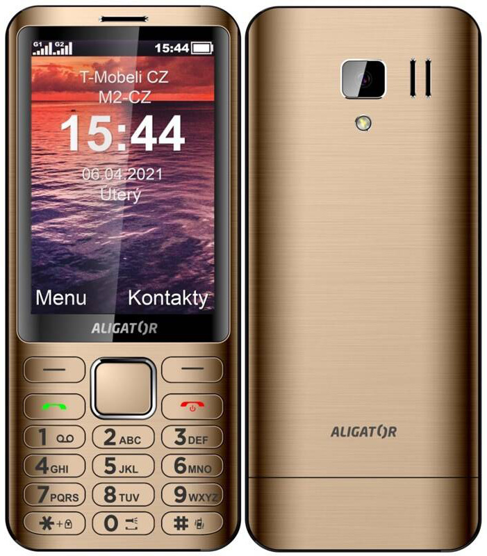 Mobilný telefón Aligator D950 Dual Sim zlatý Mobilný telefón Aligator D950 Dual Sim zlatý