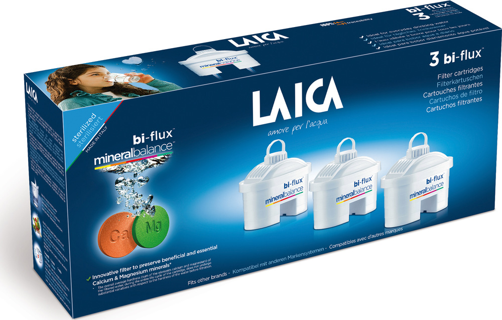 Filter na vodu Laica Bi-flux M3M, 3 ks biely