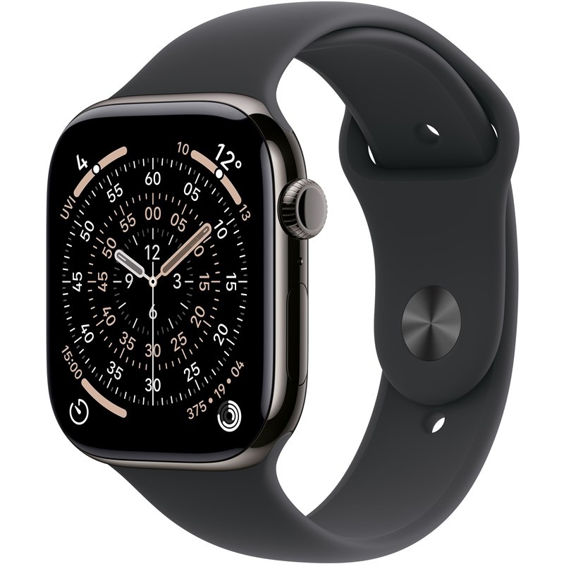 Inteligentné hodinky Apple Watch Series 11 GPS + Cellular 42mm bridlicovo sivý titán - čierny športový remienok - S/M Inteligentné hodinky Apple Watch Series 11 GPS + Cellular 42mm bridlicovo sivý titán - čierny športový remienok - S/M