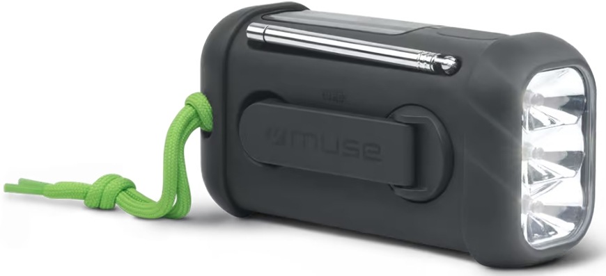 Rádioprijímač MUSE MH-08 MB čierny Pohľad zo strany na rádioprijímač MUSE MH-08 MB