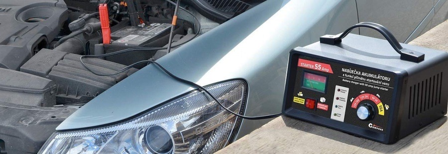 Nabíjačka autobatérií Compass s funkcí STARTER 55A Nabíjačka autobatérií Compass s funkcí STARTER 55A