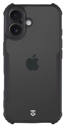 Kryt na mobil Tactical Quantum Stealth na Apple iPhone 17 v čierno-priehľadnej farbe
