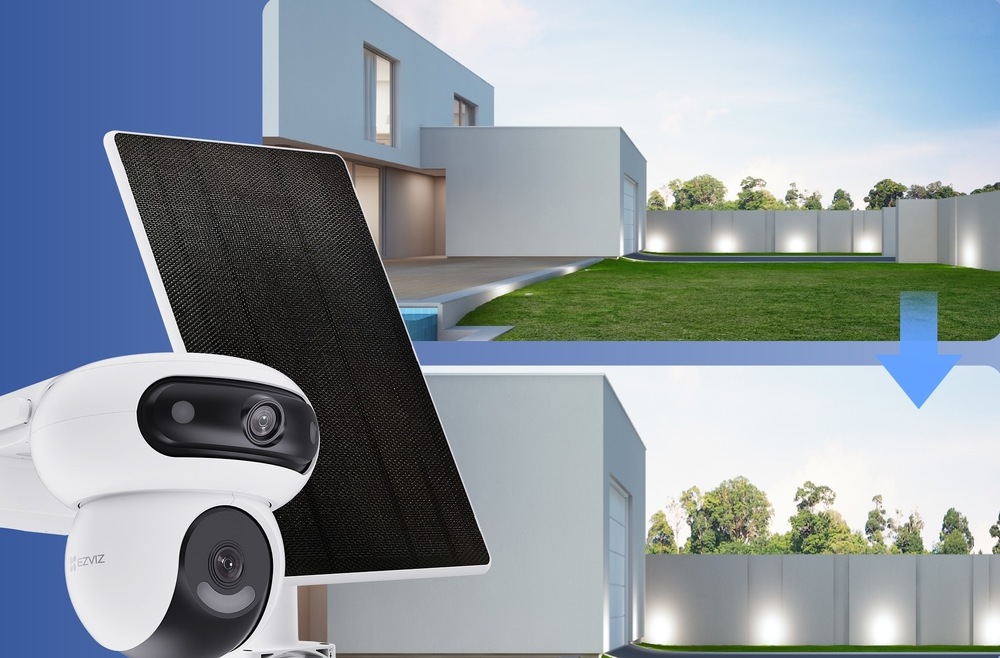 Solárny panel EZVIZ 8W, USB-C biely Solárny panel EZVIZ 8W, USB-C biely