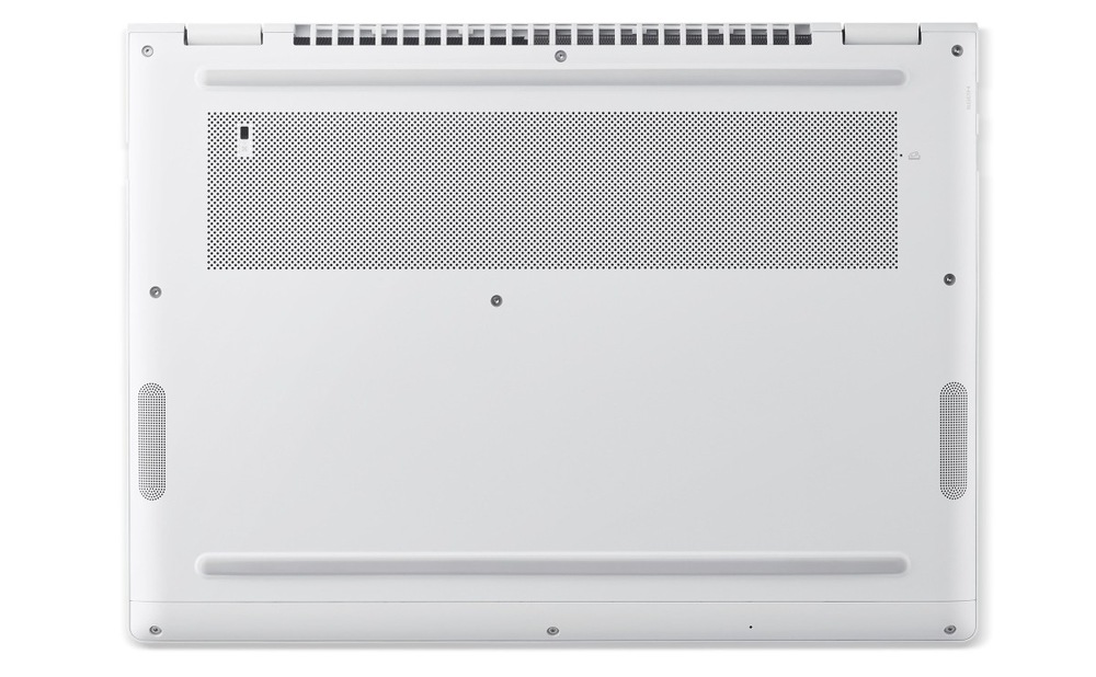 Notebook Acer Swift Edge 14 AI (SFE14-I51-75MG) biely Pohľad na notebook Acer Swift Edge 14 AI (SFE14-I51-75MG) zospodu