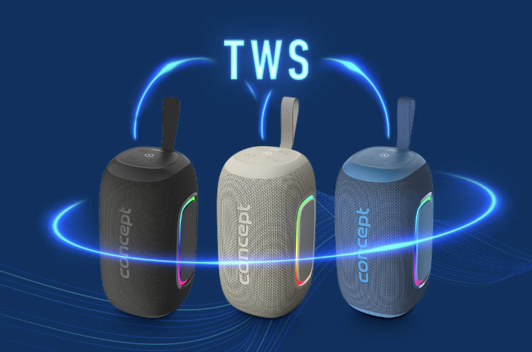 Reproduktory Concept SoundJoy BR5020, BR5021 a BR5022 podporujúce bezdrôtové prepojenie TWS