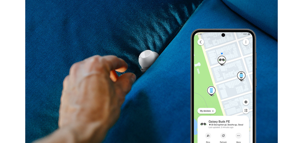 Slúchadlá Samsung Galaxy Buds FE grafitová farba Slúchadlá Samsung Galaxy Buds FE grafitová farba