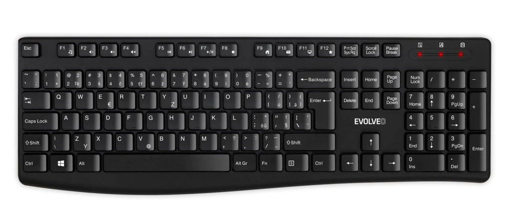 Klávesnica s myšou Evolveo K1050, CZ+SK čierna Evolveo K1050 CZ/SK
