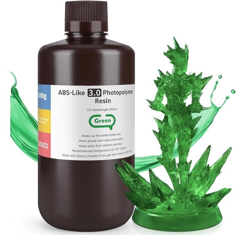 UV resin Elegoo ABS-like V3.0 1kg zelený UV resin Elegoo ABS-like V3.0 1kg zelený
