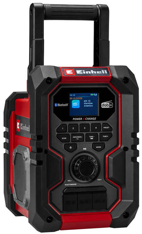 Stavebné rádio Einhell TE-CR 18 Li DAB+/FM/BT , IP 65 (bez baterie), 3407995