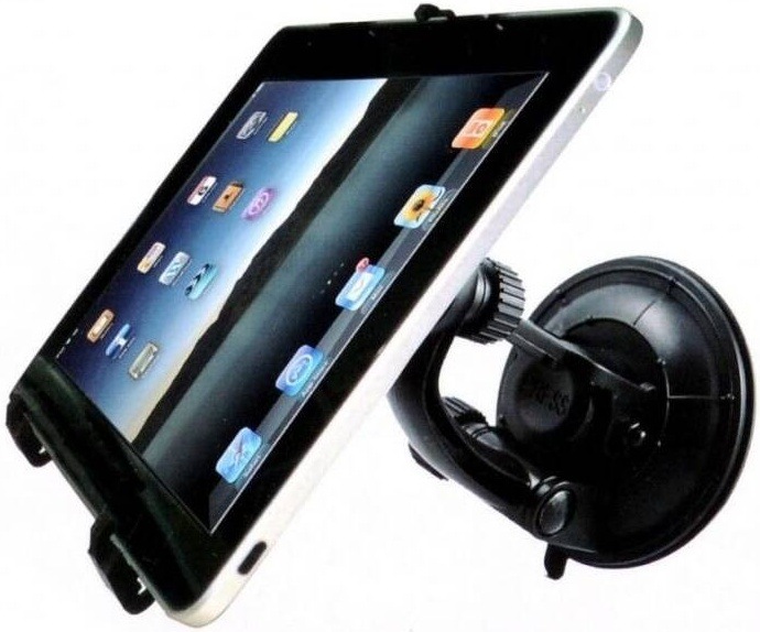 Držiak na tablet WG 2v1, na sklo a opierku hlavy čierny