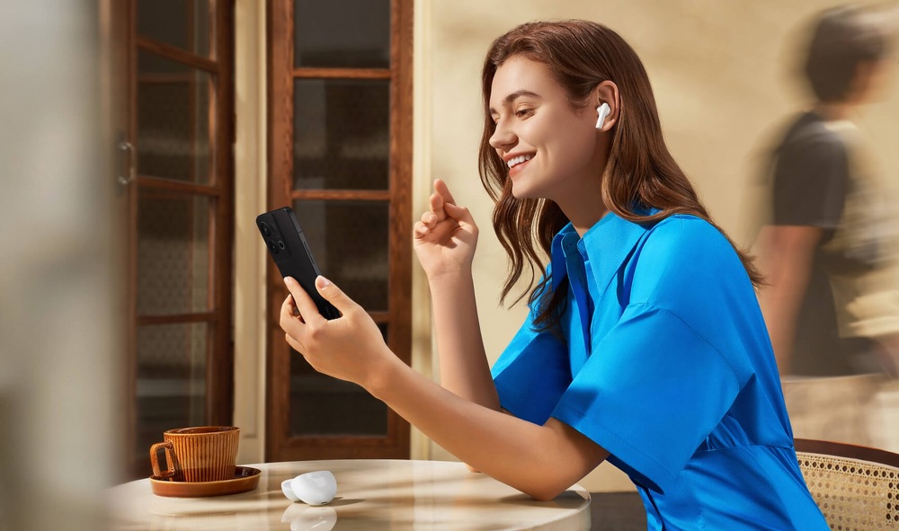 Slúchadlá Oppo ENCO BUDS2 MOON biela Slúchadlá Oppo ENCO BUDS2 MOON biela
