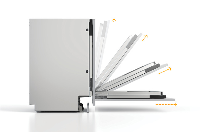 Umývačka riadu 60 Whirlpool WH7IA15AM3TUS0, vstavaná, natural dry, sliding door system