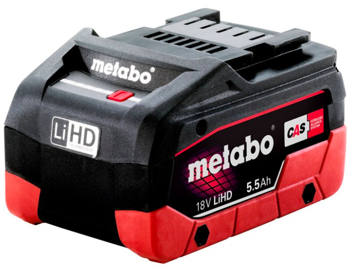 Akumulátor Metabo LiHD 5.5 Ah 625368000 s kapacitou 5,5 Ah pre kompatibilné 18V náradie CAS systému