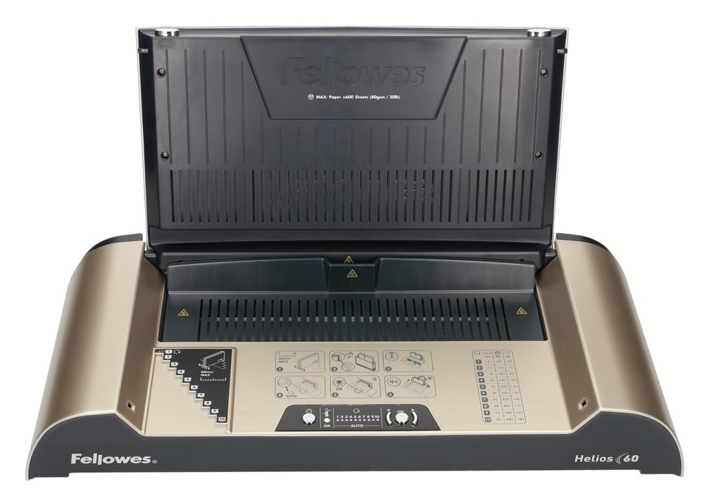 Viazač Fellowes Helios 60, termoväzba čierny/strieborný Viazač Fellowes Helios 60, termoväzba čierny/strieborný