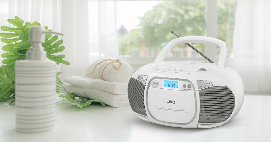 Rádiomagnetofón s CD JVC RC-E451W biely Rádiomagnetofón s CD JVC RC-E451W biely