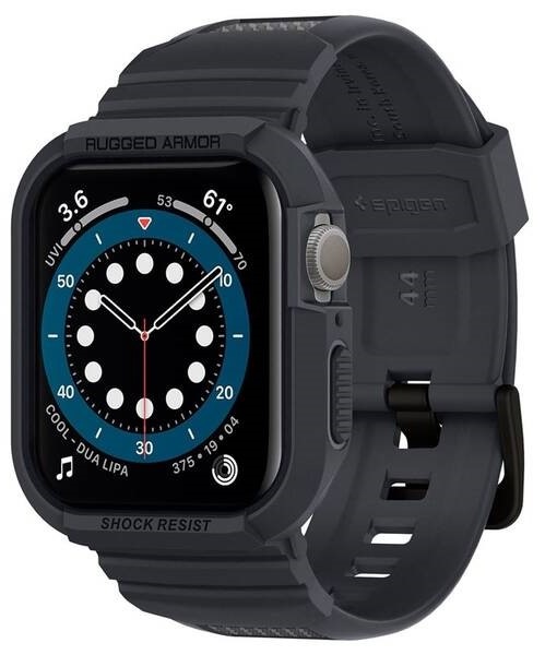 Remienok Spigen Rugged Armor Pro na Apple Watch 44/45 mm sivý