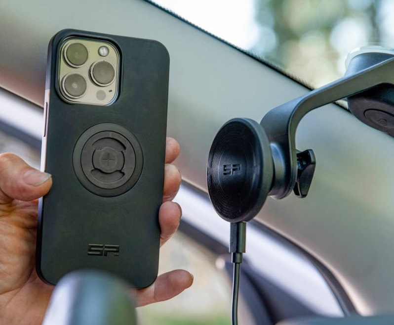 Držiak na mobil SP Connect Charging Suction Mount SPC+ čierny