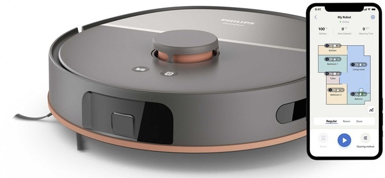 Robotický vysávač Philips 5000 Series XU5000/10 sivý
