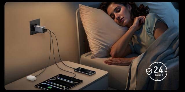 Nabíjačka do siete Anker Prime Charger 100W GaN, 2xUSB-C, 1xUSB-A strieborná Nabíjačka do siete Anker Prime Charger 100W GaN, 2xUSB-C, 1xUSB-A strieborná