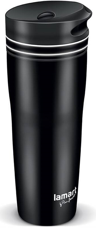 Termohrnček Lamart MANQ 360 ml LT4049 čierny/biely Termohrnček Lamart MANQ 360 ml LT4049 čierny/biely