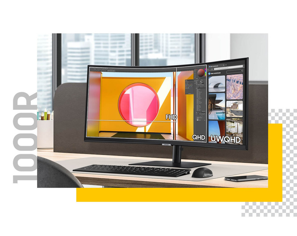 Monitor Samsung LS34C652UAUXEN čierny Samsung S65UC (LS34C652UAUXEN)