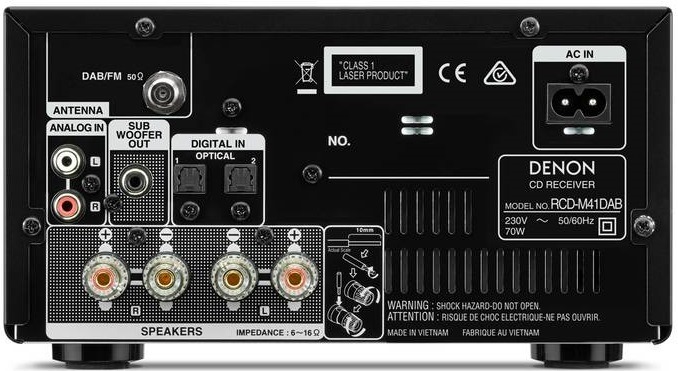 Mikro HiFi systém Denon RCD-M41 DAB čierny Mikro HiFi systém Denon RCD-M41 DAB čierny