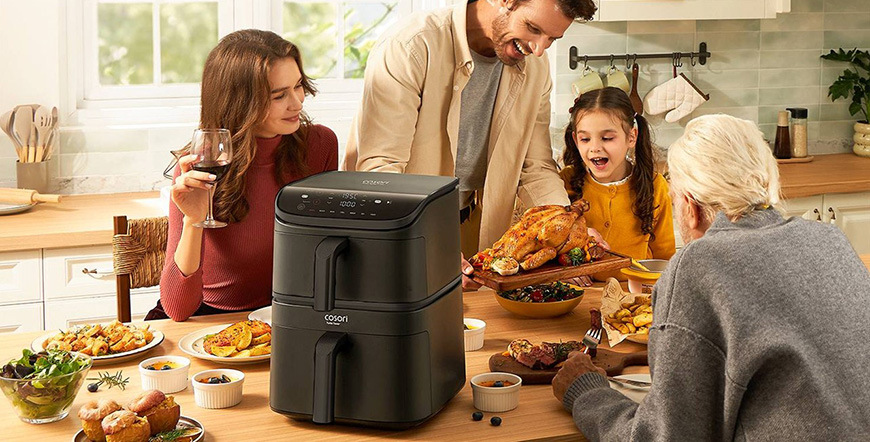 Fritéza teplovzdušná COSORI Turbo Tower 10,8 l čierna Fritéza teplovzdušná Cosori Turbo Tower, 10,8 l