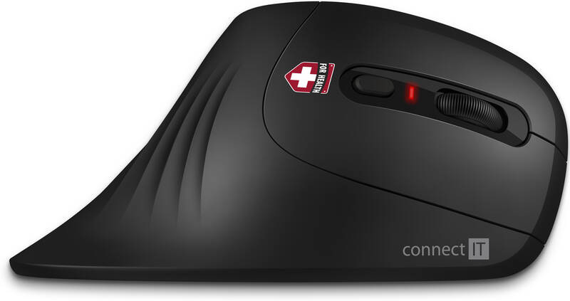 Myš Connect IT vertikálna, ergonomická čierna Myš Connect IT vertikálna, ergonomická čierna