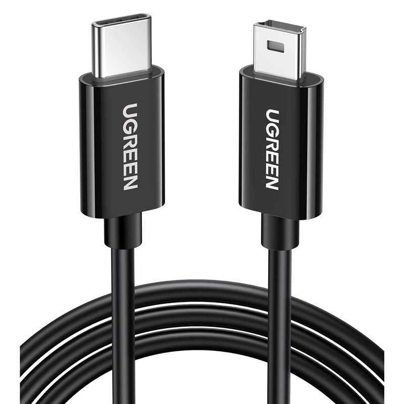 Kábel UGREEN USB-C/Mini USB, 1m čierny